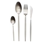 Набір столових приборів 24 предмети столовий набір на 6 персон Сріблястий HP-20-16