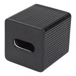 Серветниця з екошкіри квадратна 13х13х14.5 см органайзер для серветок на стіл, Чорний HP-3-201B - Зображення 4