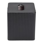 Серветниця з екошкіри квадратна 13х13х14.5 см органайзер для серветок на стіл, Чорний HP-3-201B - Зображення 2