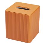 Серветниця з еко шкіри 13х13х14.5 см для кафе і ресторанів на стіл Коричнева HP-3-201BR - Зображення 3