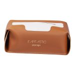 Серветниця з еко шкіри 21х12х8 см контейнер для серветок в автомобіль Коричневий HP-3-210BR - Зображення 2