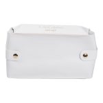 Серветниця з еко шкіри 21х12х8 см контейнер для серветок в автомобіль Білий HP-3-210W - Зображення 4