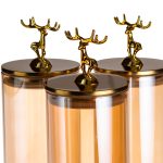 Лимонадниця скляна 3в1 на підставці із золотими кранами 5.5 л HP-34-28 - Зображення 3