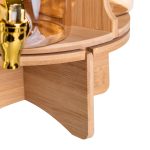 Лимонадниця скляна 3в1 на підставці із золотими кранами 5.5 л HP-34-28 - Зображення 6