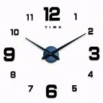 Годинник настінний діаметр 10 см круглий на кухню в стилі лофт HP-3Y-1B