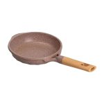 Алюмінієва сковорода об'ємом 1 літр з мармуровим антипригарним покриттям Ø 20 см, товсте дно MGC кавовий HP-4-416CO - Зображення 3