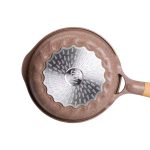 Алюмінієва сковорода об'ємом 1 літр з мармуровим антипригарним покриттям Ø 20 см, товсте дно MGC кавовий HP-4-416CO - Зображення 5