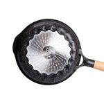 Алюмінієва сковорода 1,8 л, мармурове антипригарне покриття Ø 24 см, товсте дно MGC чорний HP-4-418B - Зображення 5