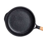 Алюмінієва сковорода 2,8 л з мармуровим покриттям антипригарним Ø 28 см товсте дно MGC чорний HP-4-420B - Зображення 4