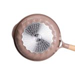 Алюмінієва сковорода 2,8 л з мармуровим антипригарним покриттям Ø 28 см, товсте дно MGC кавовий HP-4-420CO - Зображення 5