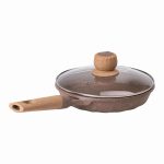 Алюмінієва сковорода 1,4 л, мармурове антипригарне покриття Ø 22 см, бежевий MGC HP-4-422CO - Зображення 3