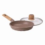 Алюмінієва сковорода 1,4 л, мармурове антипригарне покриття Ø 22 см, бежевий MGC HP-4-422CO - Зображення 4