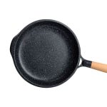 Алюмінієва сковорода 2,8 л мармурова з антипригарним покриттям Ø 28 см чорна MGC HP-4-425B - Зображення 5