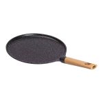 Алюмінієва млинцева сковорода з мармуровим антипригарним покриттям Ø 28 см, товсте дно MGC Black HP-4-430B - Зображення 3
