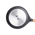 Алюмінієва млинцева сковорода з мармуровим антипригарним покриттям Ø 28 см, товсте дно MGC Black HP-4-430B - Зображення 5