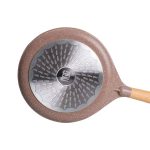 Алюмінієва млинцева сковорода з мармуровим антипригарним покриттям Ø 28 см, товсте дно MGC кавового кольору HP-4-430CO - Зображення 5