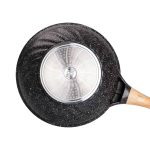 Алюмінієва сковорода 5,5 л, мармурове антипригарне покриття, Ø 30 см, з лопаткою для приготування MGC HP-4-448 - Зображення 6
