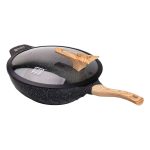 Алюмінієва сковорода 5,8 л, мармурове антипригарне покриття, Ø 32 см, з лопаткою для приготування MGC HP-4-449 - Зображення 3