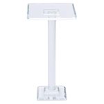 Тортівниця скляна на ніжці 12×12×23 см кругла стійка для торта, капкейків HP-4-72L - Зображення 2