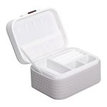 Скринька для прикрас з еко шкіри 15.5×11.5×8.5 ​​органайзер для ювелірних виробів HP-5-37BE - Зображення 2