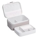 Скринька для прикрас з еко шкіри 15.5×11.5×8.5 ​​органайзер для ювелірних виробів HP-5-37BE - Зображення 3