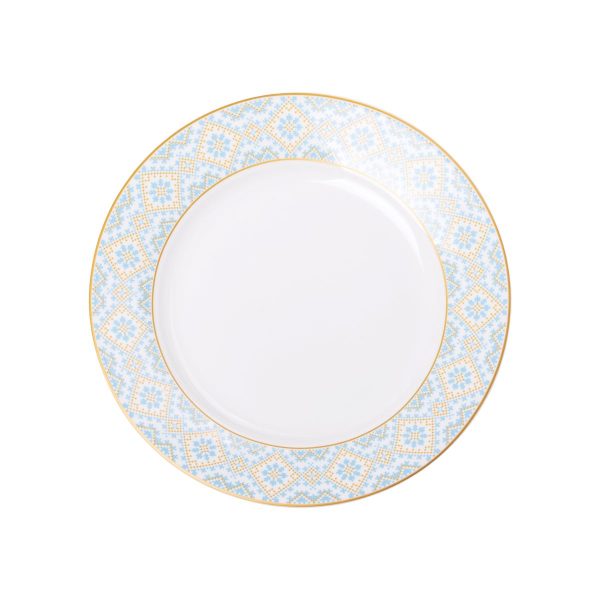 Десертна порцелянова тарілка 19 см з орнаментом HP-7-740