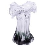 Декоративна скляна ваза для квітів 15.5 см фігурна ваза 100 мл Зелена HP-9-3 - Зображення 2