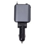 Автомобільний зарядний пристрій LED-проекція, зі швидкою зарядкою та висувним кабелем Type-C HP-E1 - Зображення 2