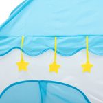 Дитячий ігровий намет будиночок 125×100×120 см намет будиночок для дітей Блакитний HP-S-1NDBL - Зображення 3