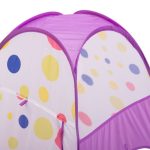 Намет дитячий 3 в 1 70×70×90 см ігровий намет з тунелем і басейном Фіолетовий HP-S-4NDV - Зображення 2