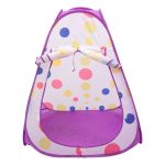 Намет дитячий 3 в 1 70×70×90 см ігровий намет з тунелем і басейном Фіолетовий HP-S-4NDV - Зображення 3