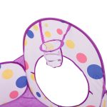 Намет дитячий 3 в 1 70×70×90 см ігровий намет з тунелем і басейном Фіолетовий HP-S-4NDV - Зображення 11