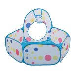 Намет дитячий 3 в 1 70×70×90 см ігровий намет з тунелем і басейном Блакитна HP-S-4NDBL - Зображення 4