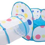 Намет дитячий 3 в 1 70×70×90 см ігровий намет з тунелем і басейном Блакитна HP-S-4NDBL - Зображення 6