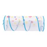 Намет дитячий 3 в 1 70×70×90 см ігровий намет з тунелем і басейном Блакитна HP-S-4NDBL - Зображення 8