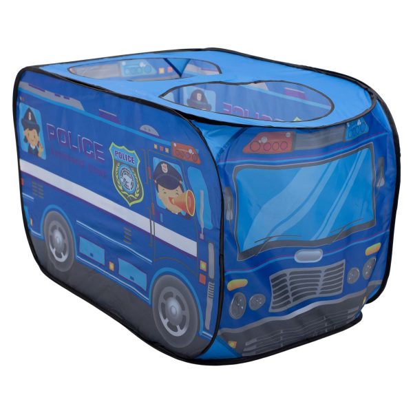Дитячий ігровий намет «Поліцейська машина» 110×70×66 см для хлопчика Синій HP-S-5NDBL