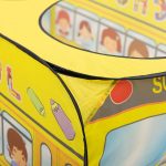 Дитячий ігровий намет «Шкільний автобус» 110×70×66 см намет для дітей Жовтий HP-S-5NDY - Зображення 3