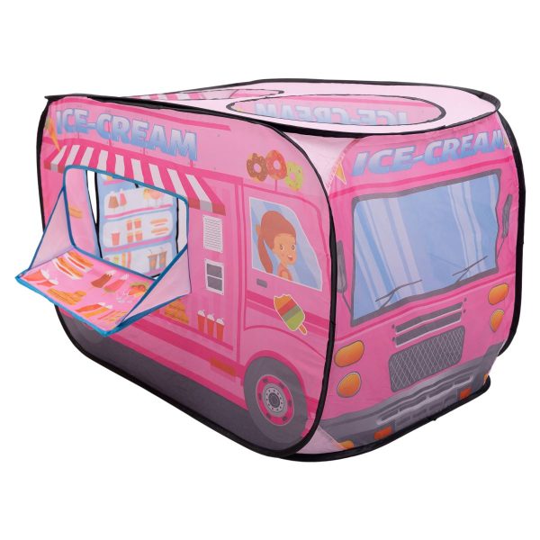 Дитячий ігровий намет «Фургон з морозивом» 110×70×66 см – ідеальний намет для дівчаток, Рожевий HP-S-5NDP
