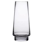 Скляна декоративна ваза для квітів 30 см прозора ваза для інтер'єру 2.6 л HP-10-19