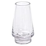 Скляна декоративна ваза для квітів 25 см прозора ваза для інтер'єру 1.9 л HP-10-20 - Зображення 2