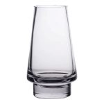 Скляна декоративна ваза для квітів 25 см прозора ваза для інтер'єру 1.9 л HP-10-20