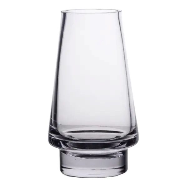 Скляна декоративна ваза для квітів 25 см прозора ваза для інтер'єру 1.9 л HP-10-20