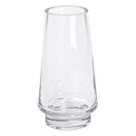 Скляна декоративна ваза для квітів 21 см прозора ваза для інтер'єру 1 л HP-10-21 - Зображення 2