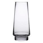 Скляна декоративна ваза для квітів 21 см прозора ваза для інтер'єру 1 л HP-10-21