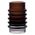 Ваза скляна декоративна 18 см у скандинавському стилі для квітів та інтер'єру 900 мл Чорна HP-10-22 - Зображення 2