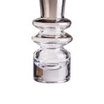 Ваза скляна декоративна 19.5 см у скандинавському стилі для квітів та інтер'єру 280 мл прозора HP-10-24 - Зображення 3