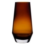 Ваза для квітів скляна 26 см скляна з кольорового скла 2.2 л Коричнева HP-10-27 - Зображення 2