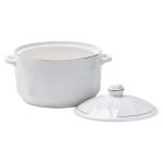 Супниця з кришкою та ручкою на 1 літр біла HP1049 - Зображення 2