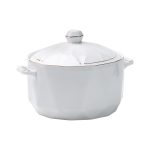 Супниця з кришкою та ручкою на 1 літр біла HP1049 - Зображення 3