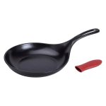 Чавунна сковорода з силіконовою ручкою Ø24,5 см для електричної та газової плити 1 л HP-1-13 - Зображення 4